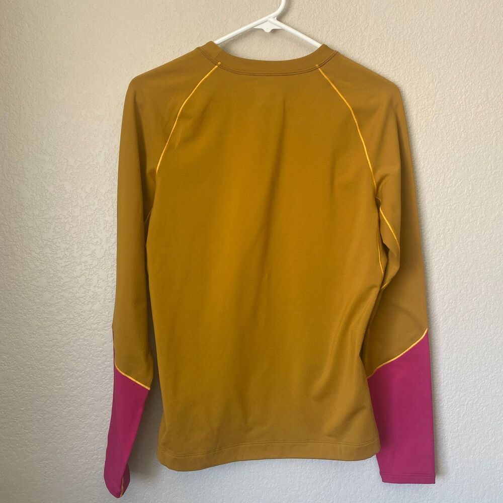 Arc’teryx Rho LS Crew Yukon/Amaranthus Hiking Running Camping Top Size M New - Picture 6 of 9